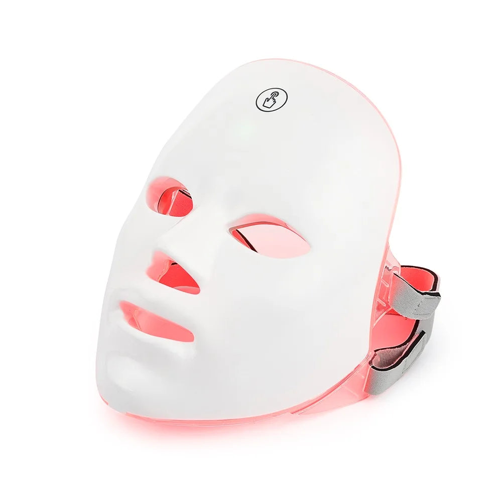Rechargeable 7-Color LED Face Mask | Wireless Photon Therapy for Anti-Aging & Acne