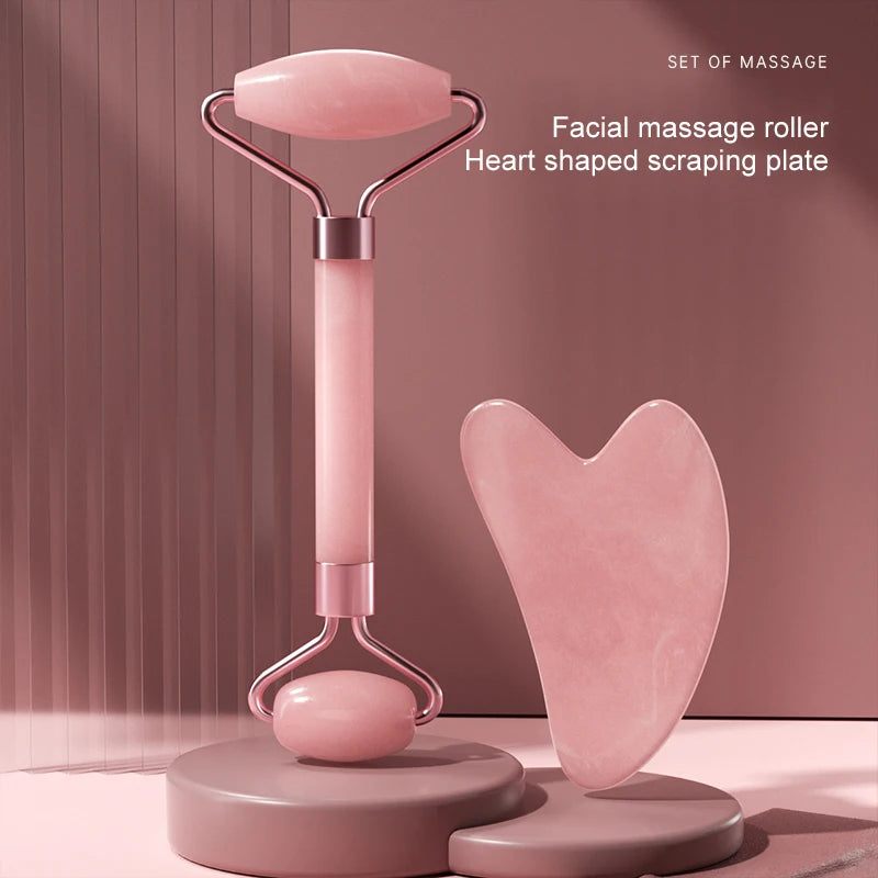 2-in-1 Facial Roller & Gua Sha Massage Kit