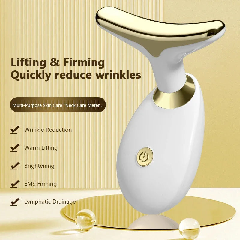 Vibration Face & Neck Lifting Massager | Slimming, Firming & Anti-Aging Device