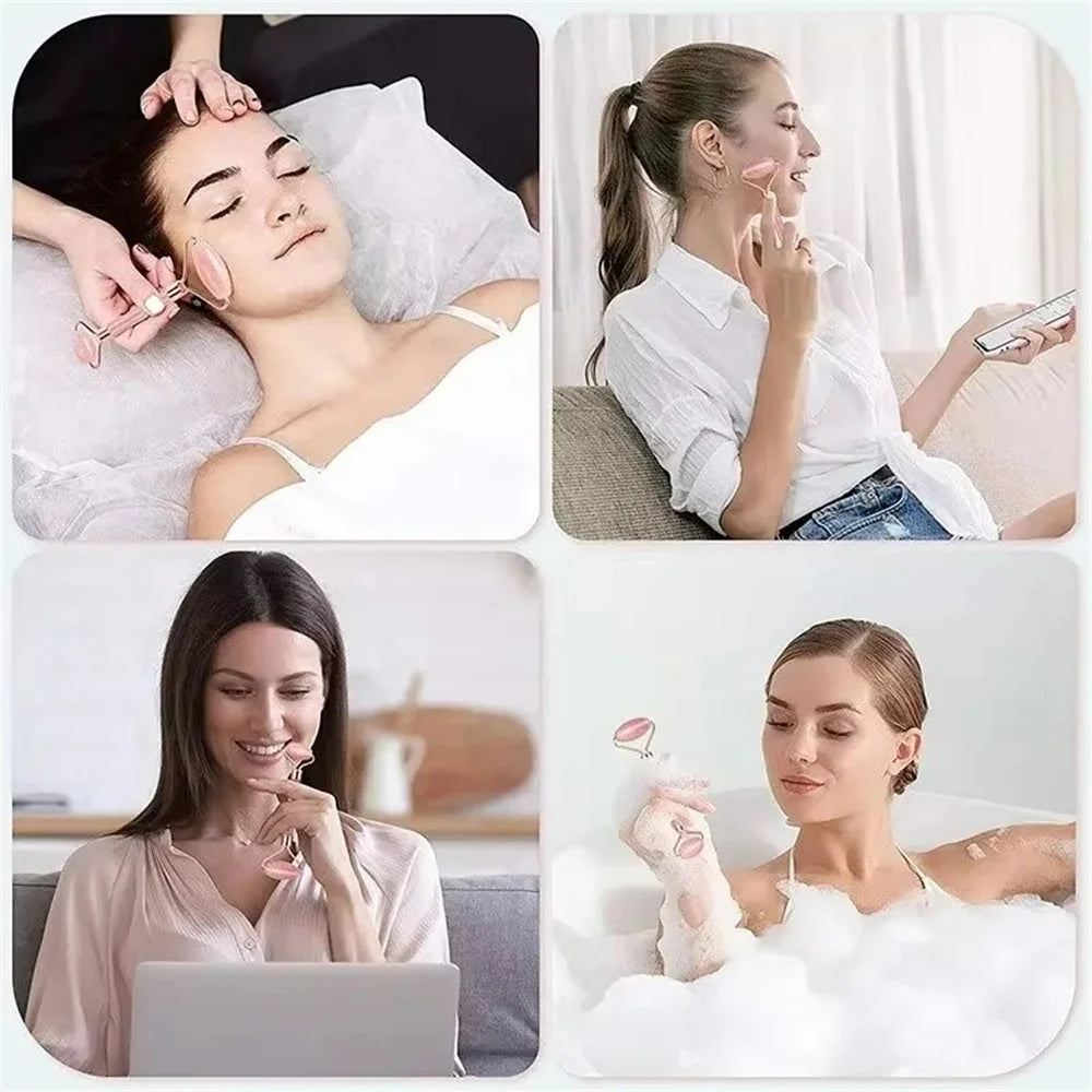 2-in-1 Facial Roller & Gua Sha Massage Kit
