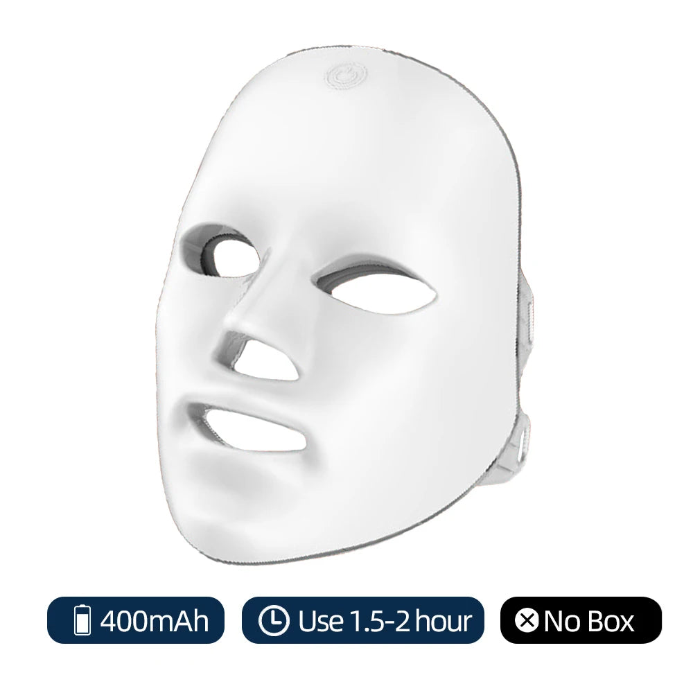 Rechargeable 7-Color LED Face Mask | Wireless Photon Therapy for Anti-Aging & Acne