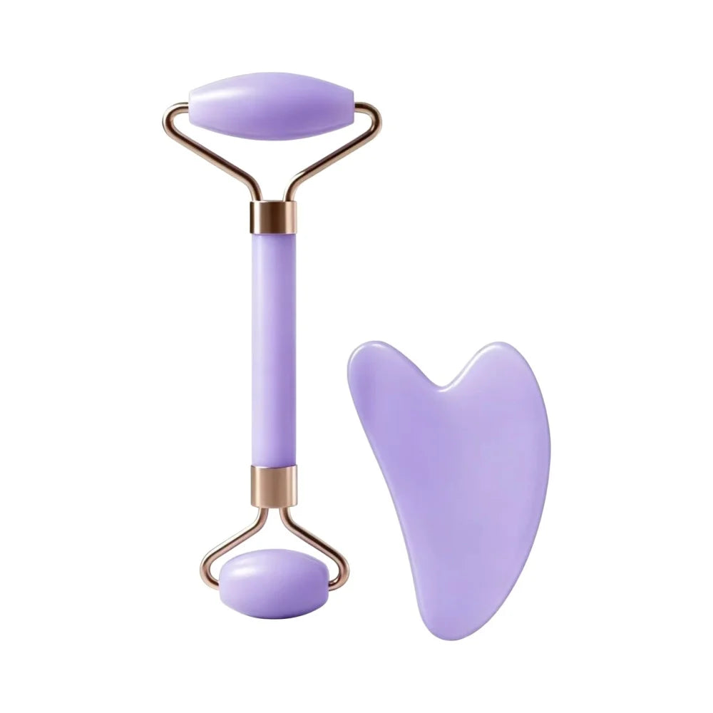 2-in-1 Facial Roller & Gua Sha Massage Kit