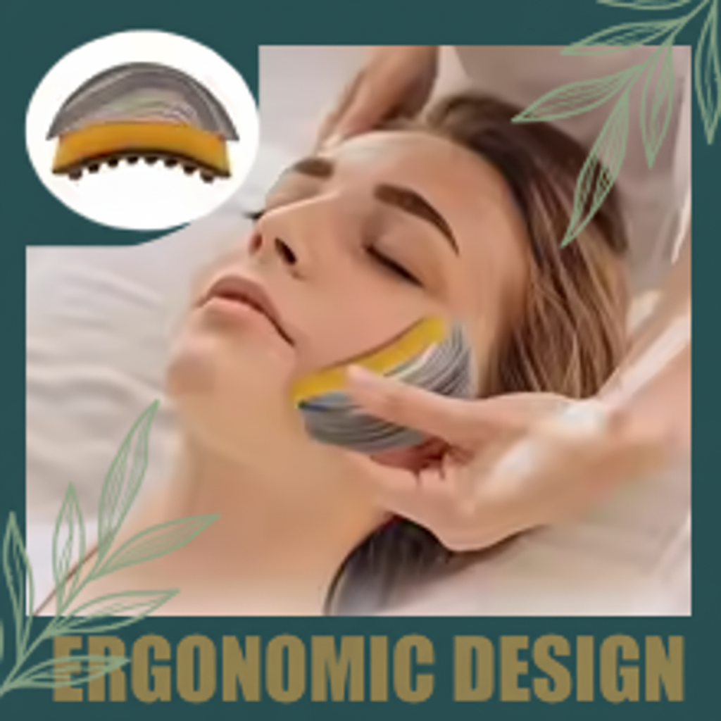 Luxury facial cleansing and massage brush ergonomic design