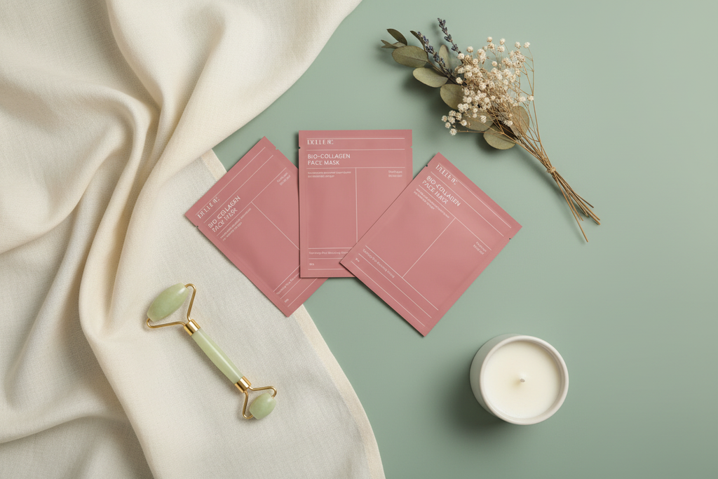 Luxury hydrogel face mask for glowing skin