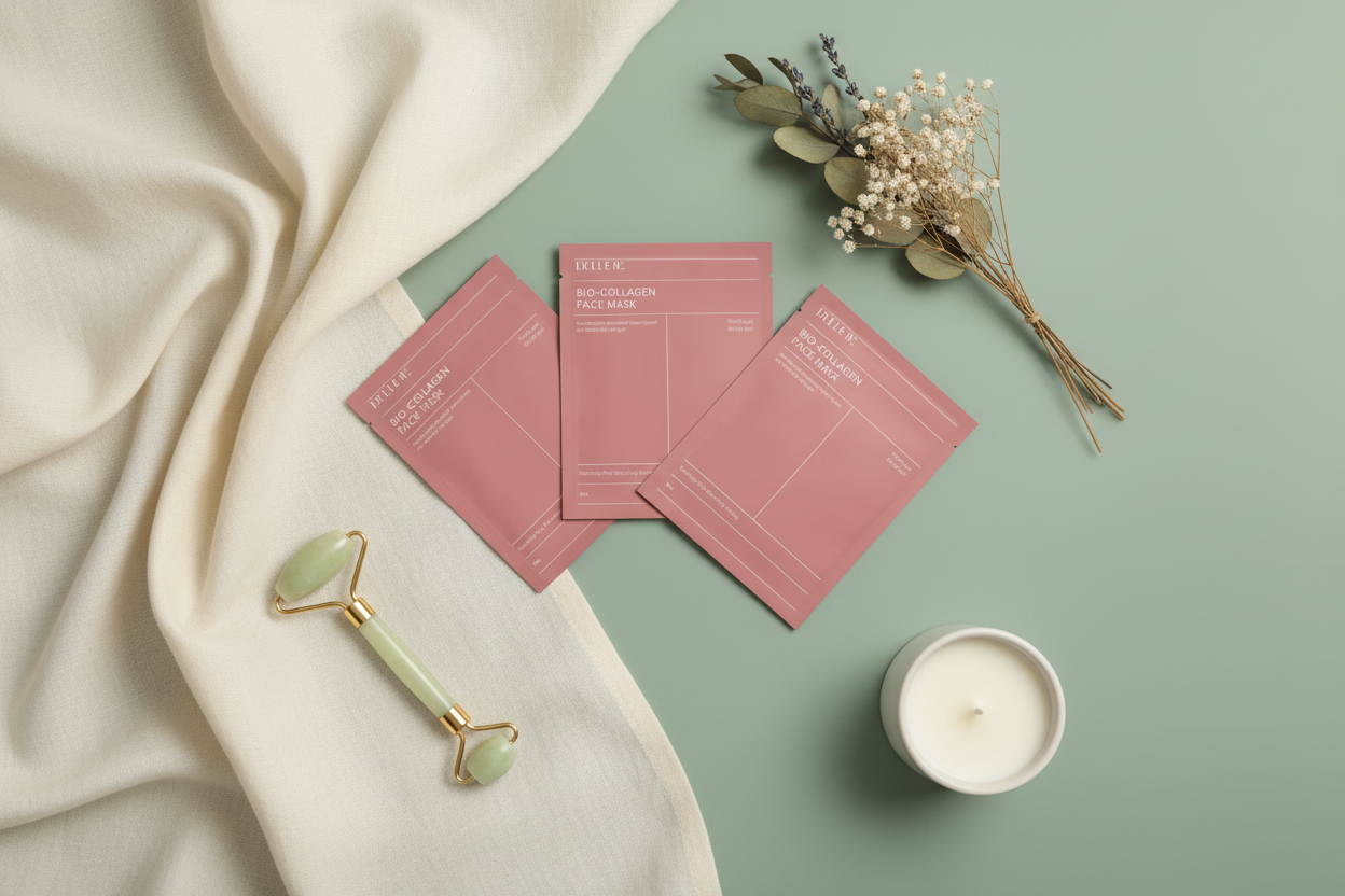 Luxury hydrogel face mask for glowing skin